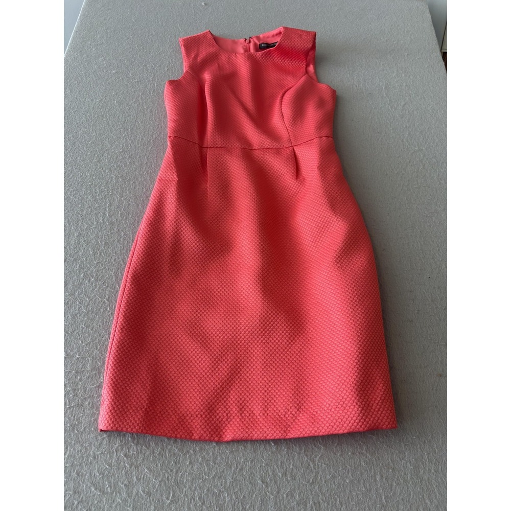 Banana‎ Republic Dress Womens 0 Pink Jacquard Sleeveless Sheath Lined Mini